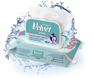 Velvet Intima Moistened toilet paper 48 pieces