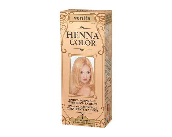 BALSAM KOLORYZUJĄCY Z EKSTRAKTEM Z HENNY SŁONECZNY BLOND NR 1