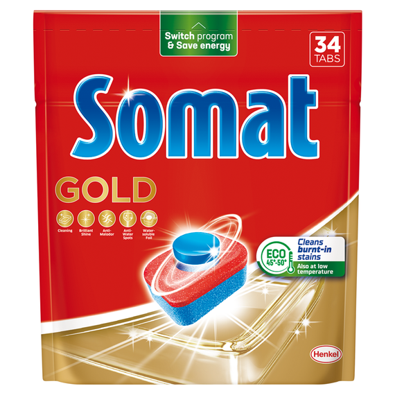 Somat Gold Spülmaschinen-Reinigungstabletten 598,4 g (34 Stück)