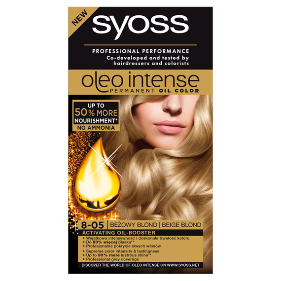 Syoss Oleo Intense Haarfärbemittel 8-05 Beigeblond