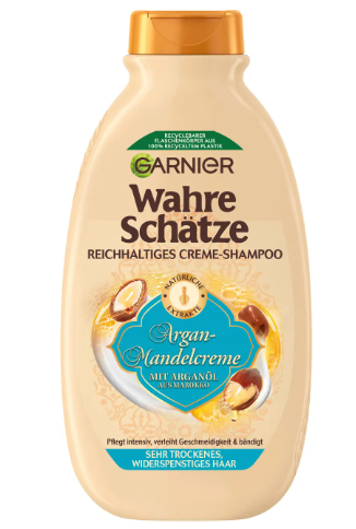 Garnier Wahre Schätze Odżywczy szampon Argan &  Migdał krem 300 ml
