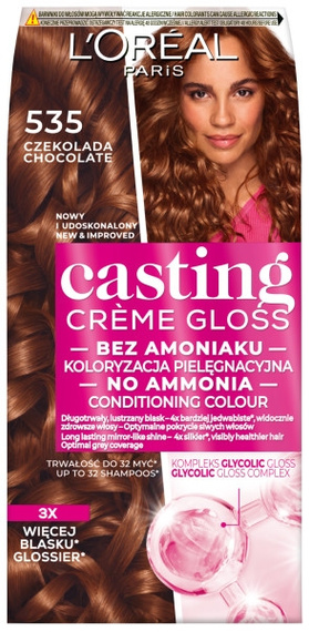 L'Oreal Paris Casting Creme Gloss Hair Dye 535 Chocolate