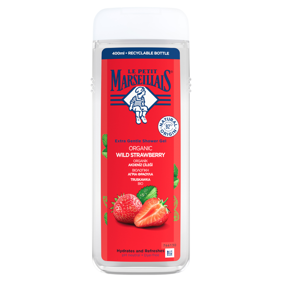 Le Petit Marseillais Shower gel strawberry organic 400 ml