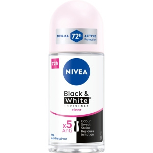 Nivea Black&White Invisible Clear Antitranspirant Roll ON 50 ml