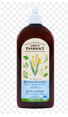Green Pharmacy Balsam do ciała, aloes i mleko ryżowe 500 ml