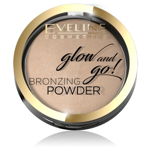 Eveline Cosmetics Glow and Go! Wypiekany puder brązujący, nr 01 Go Hawaii
