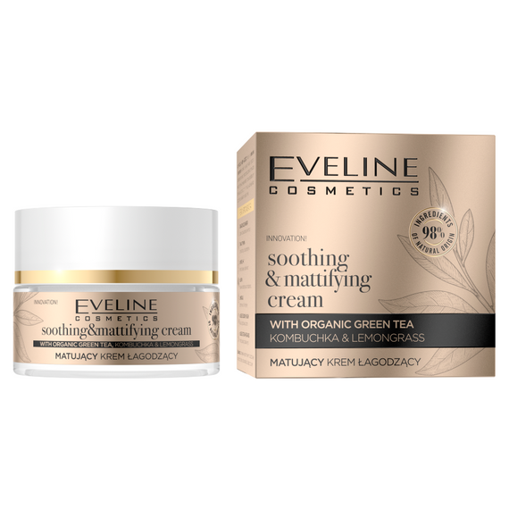 Eveline Cosmetics Organic Gold Mattierende, beruhigende Creme