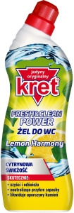 Kret Fresh & Clean Power Lemon Harmony Toilet Gel 750 g