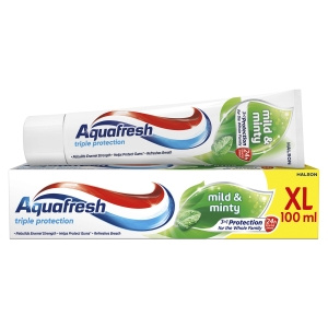 Aquafresh XL Triple Protection Mild & Minty Fluoride Toothpaste 100 ml