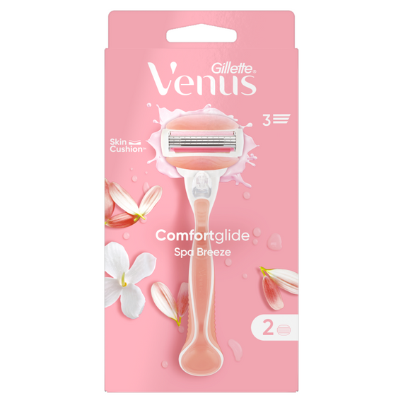 Gillette Venus Comfortglide Spa Breeze Rasierer – 2 Klingen