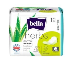 Bella Herbs Aloe Vera Normal Damenbinden 12 Stück
