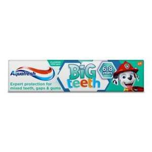 Aquafresh Big Teeth Zahnpasta mit Fluorid 50 ml