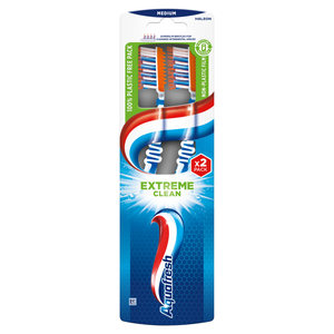 Aquafresh Extreme Clean Medium Zahnbürsten 2 Stück