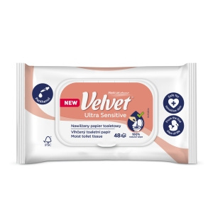 Velvet Ultra Sensitive Moistened toilet paper 48 pieces