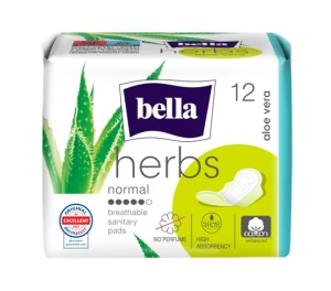 Bella Herbs Aloe Vera Normal Damenbinden 12 Stück