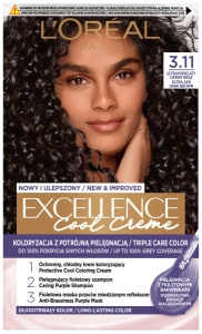 L'Oreal Excellence Cool Creme 3.11 Ultra Ash Dark Brown Hair Dye