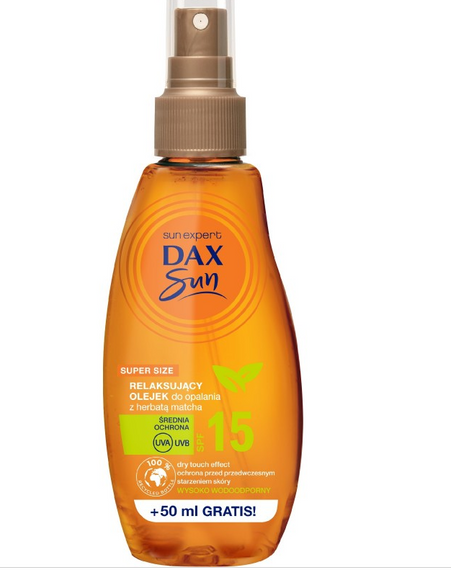 DAX SUN Matcha - Olejek do Opalania SPF 15