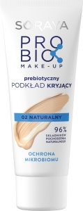 Soraya PROBIO MAKE-UP Prebiotyczny podkład kryjący, 02 naturalny