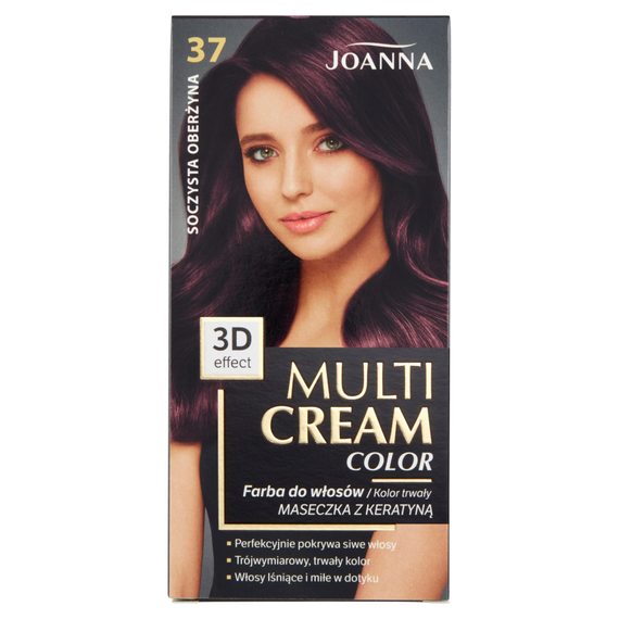 Joanna Multi Cream Color Haarfärbemittel saftige Aubergine 37