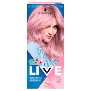 Schwarzkopf Live Ultra Brights Pretty Pastels Rose Gold Hair Dye P123