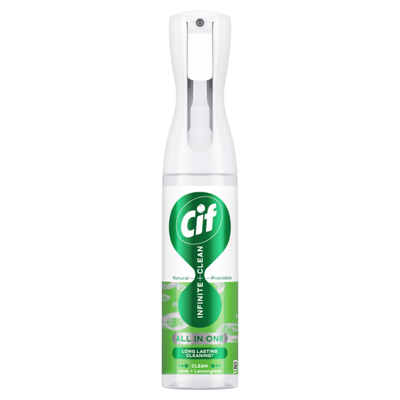 Cif Infinite Clean Lime & Lemongrass Spray z naturalnymi probiotykami 280 ml