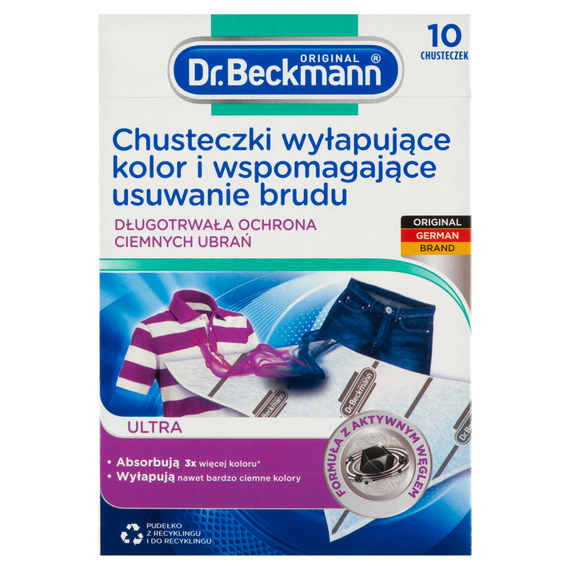 Dr. Beckmann Ultra Color-Catching and Dirt-Removing Wipes 10 pcs.