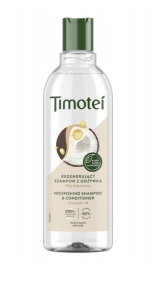 TIMOTEI szampon do włosów z odżywką regeneracja i odżywienie 2w1 400ml
