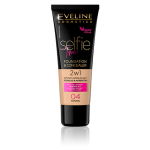Selfie Time 2in1 Covering - Moisturizing Foundation & Concealer No. 04 Natural