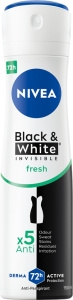 Nivea Black&White Invisible Fresh Antyperspirant Spray 150 ml