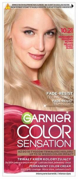 GARNIER Color Sensation Farba do włosów 10.21 Jedwabisty Perłowy Blond