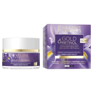 Gold&Retinol Przeciwzmarszczkowy krem odżywczy, na dzień i na noc, 60+