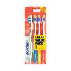 Jordan Total Clean Toothbrush average 4 pieces