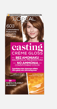 L'Oréal Paris Casting Crème Gloss Farba do włosów 603 Czekoladowy makaronik 