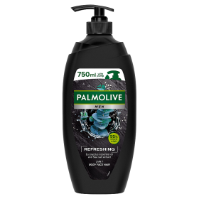 Palmolive MEN Erfrischendes erfrischendes Duschgel für Männer 3in1 Eukalyptus-Meersalz 750 ml