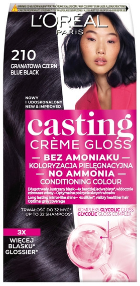 L'Oreal Paris Casting Creme Gloss Haarfärbemittel 210 Marineblau Schwarz