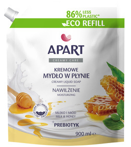 APART Creamy Care kremowe mydło w płynie Mleko i Miód refill 900 ml