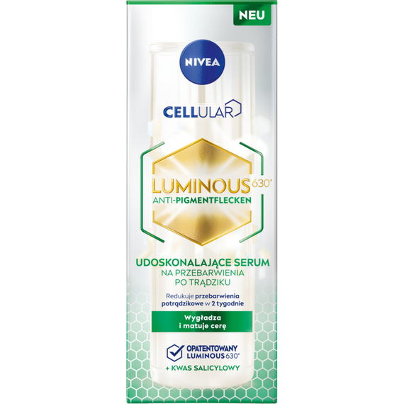 Nivea Cellular Luminous630 Udoskonalające Serum NA Przebarwienia PO Trądziku 30ml