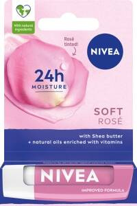 Nivea Soft Rose Pielęgnująca pomadka do ust 5,5 ml