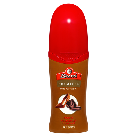 Buwi Premiere Self-shine shoe polish brown 60 ml