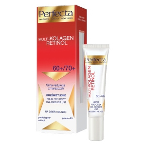 PERFECTA Multi-Kolagen Retinol 60+/70+ Rozświetlenie Krem pod oczy i na okolice ust 15 ml