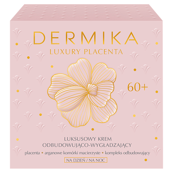 Dermika Luxury Placenta Luxuriöse Aufbau- und Glättungscreme 60+ für Tag und Nacht 50 ml