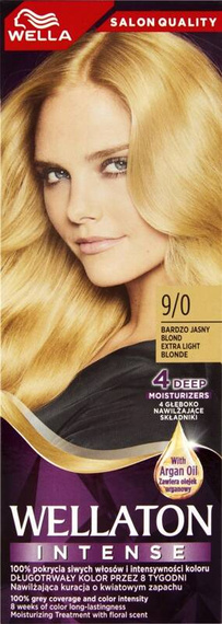 Wella Wellaton Krem intensywnie koloryzujący rozświetlony blond 9/0