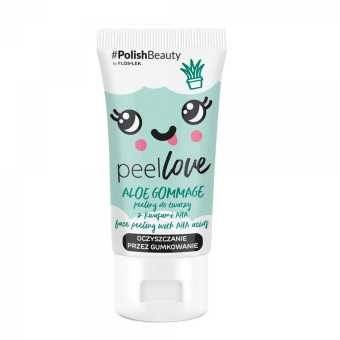 PEELLOVE ALOE GOMMAGE peeling do twarzy z kwasami AHA 75 ml - Floslek