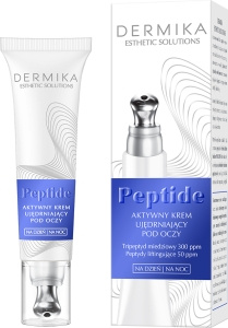 Dermika Esthetic Solutions Peptide Aktywny krem ujędrniający pod oczy na dzień na noc 15 ml