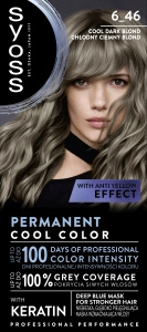 Syoss Permanent Cool Color Farba do włosów 6_46 Chłodny Ciemny Blond