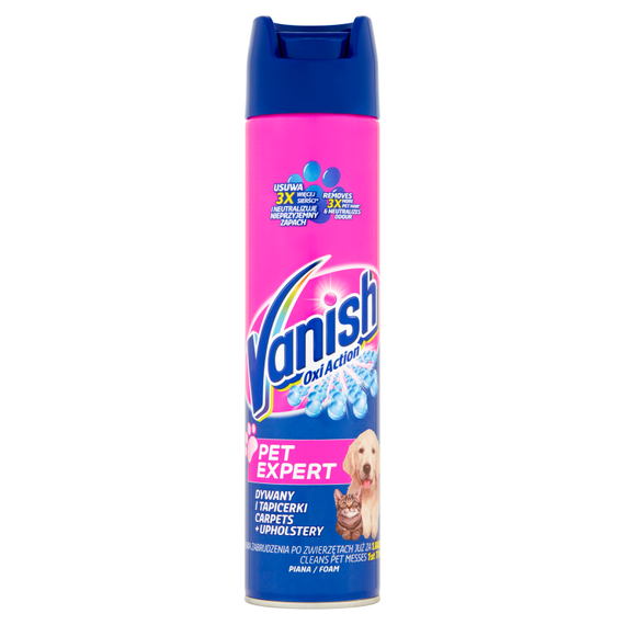Vanish Oxi Action Pet Expert Piana do dywanów i tapicerek 600 ml