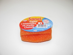 Sanel Gąbka z kieszonką na mydło dla dzieci Chomik