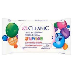 Cleanic Junior Chusteczki odświeżające 15 sztuk