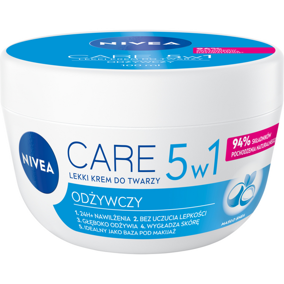 Nivea Care 7w1 Odżywczy Lekki krem do twarzy 100 ml