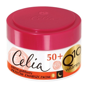 Celia Q10 przeciwzmarszczkowy krem półtłusty 50+ z retinolem 50ml